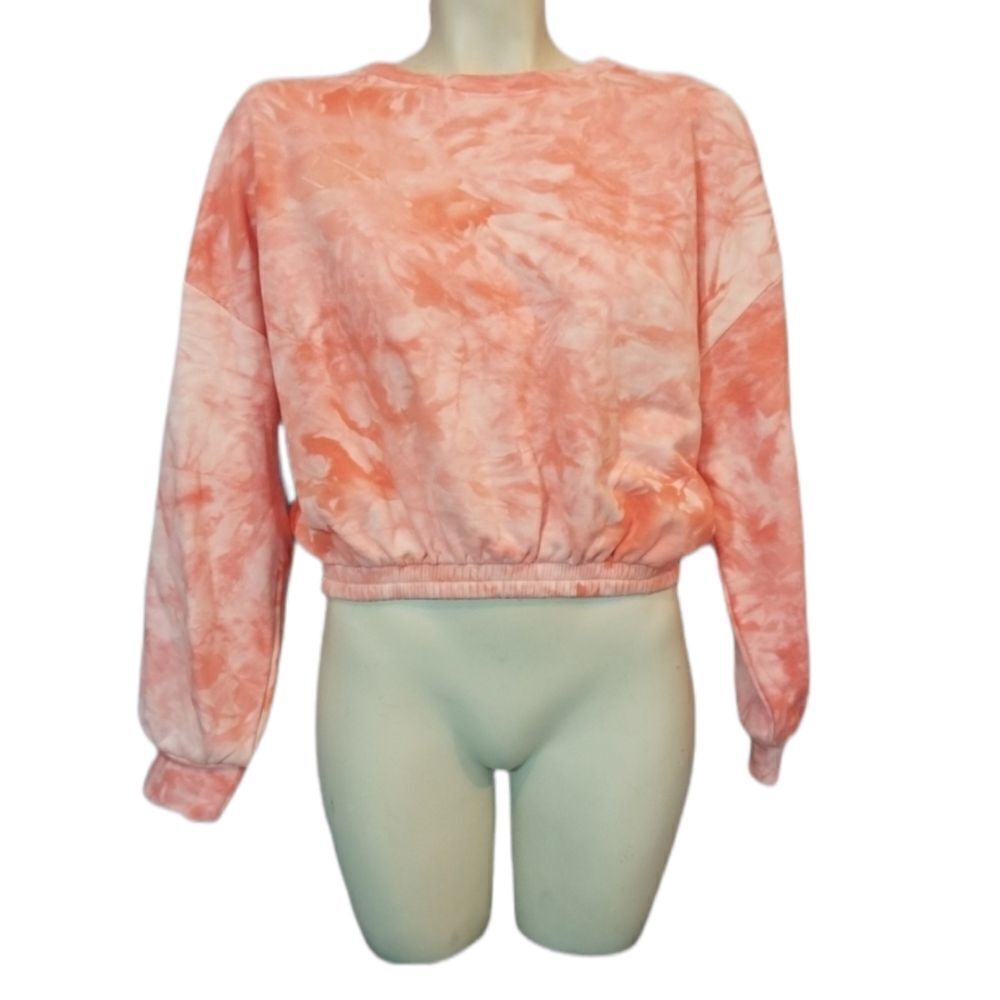 Elodie Orange Tie Dye Sweatshirt Size Small